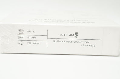Integra 050112 Subtalar MBA, Implant 12mm (x)